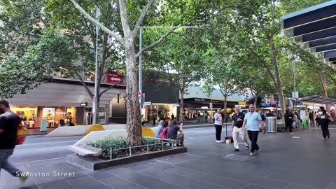First Day of autumn in Melbourne city Australia 2024 walking tour