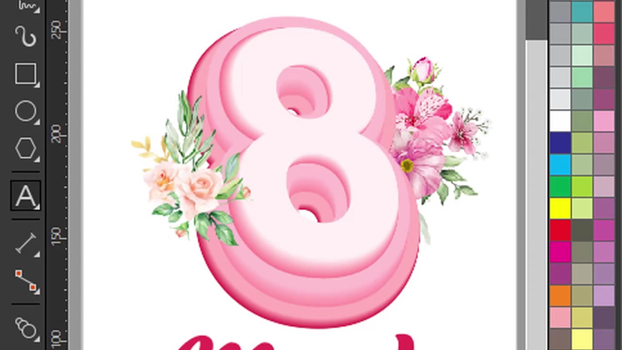 Create text with Blend effect in coreldraw simple but cute