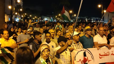 مسيرة شعبية دعما لغزة الوفاء لدماء الشهداء طنجة 15 07 2025 فلسطين ماشي للبيع