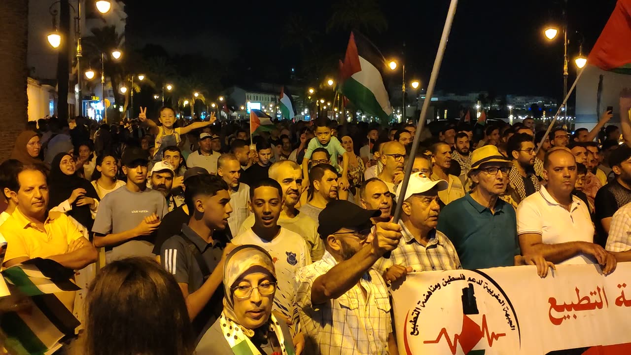 مسيرة شعبية دعما لغزة الوفاء لدماء الشهداء طنجة 15 07 2025 فلسطين ماشي للبيع