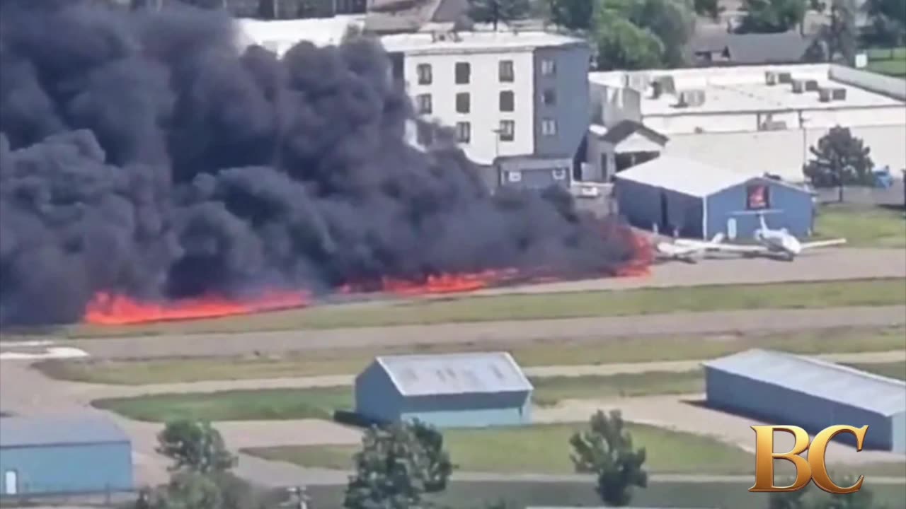 Pilot, 3 passengers walk away from fiery plane crash in Montana