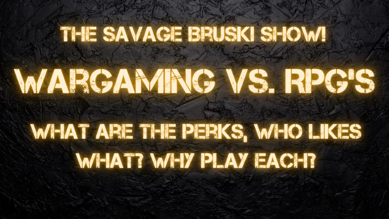 Wargames and RPG's and You