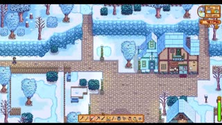 Stardew Valley: Year two halfway through winter.