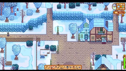Stardew Valley: Year two halfway through winter.