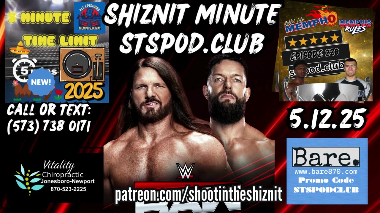 SHIZNIT MINUTE 05.12.25-BT TALKS MONDAY NIGHT RAW!