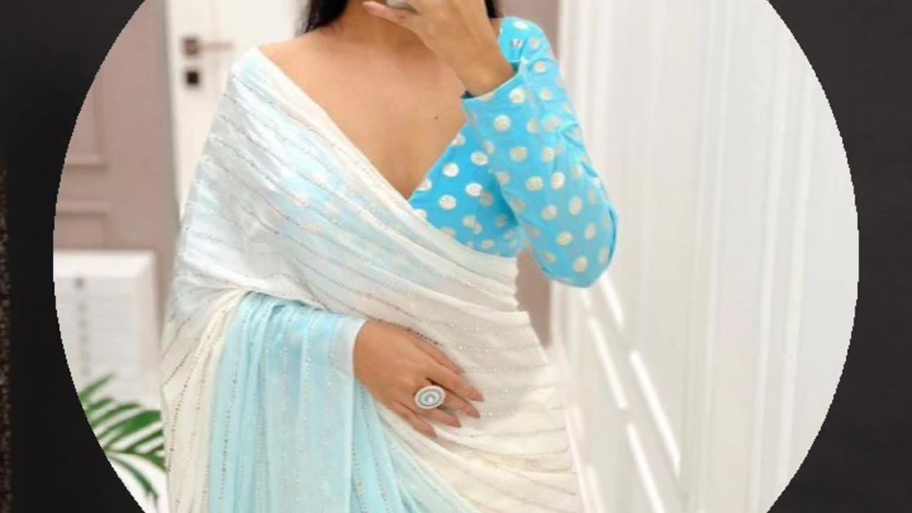 Simple but more attractive saree and beautiful ❤️❤️❤️