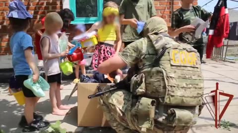 🚁🔵 Ukraine Russia War | Rosgvardiya Brings Gifts to Families in Zaporizhia | RCF
