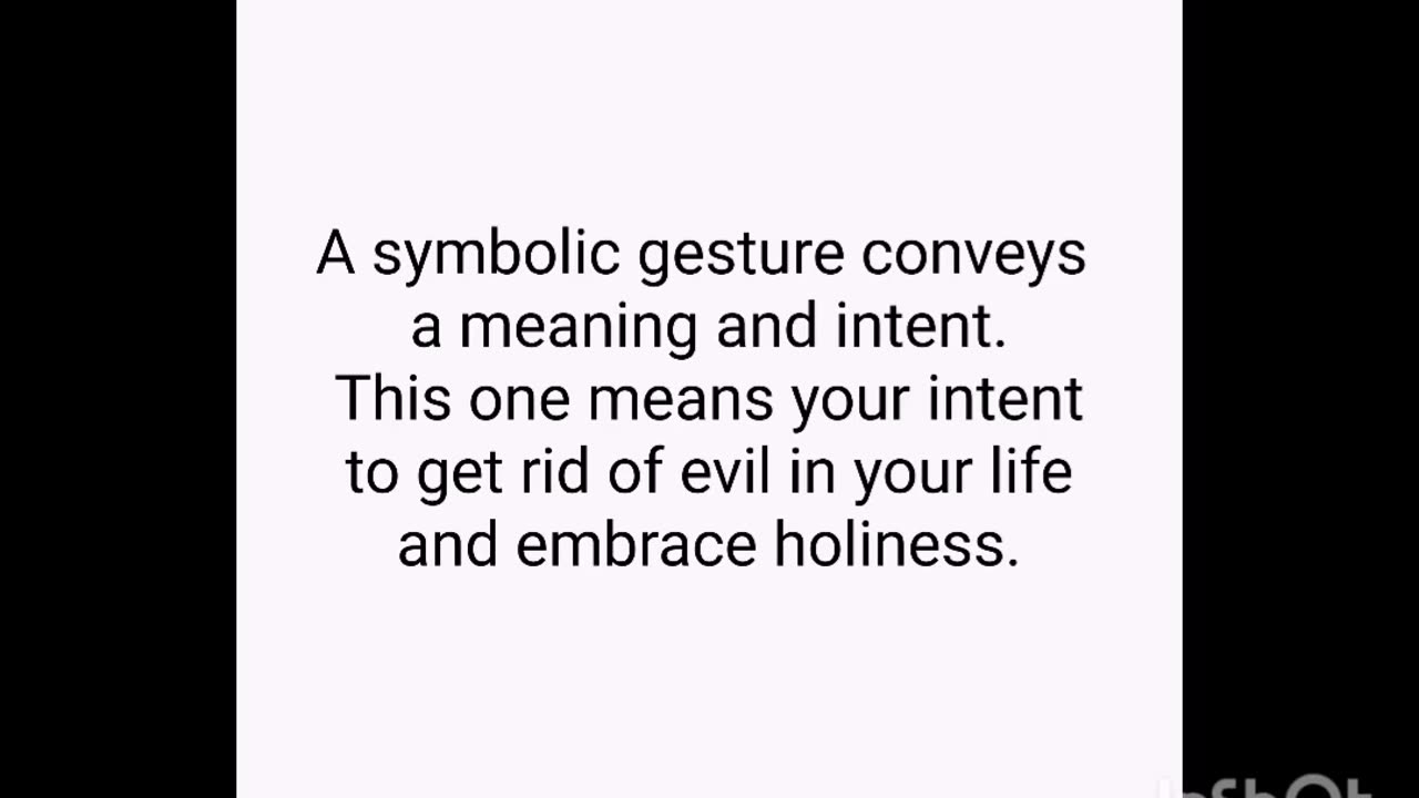 The new Jerusalem symbolic gesture.