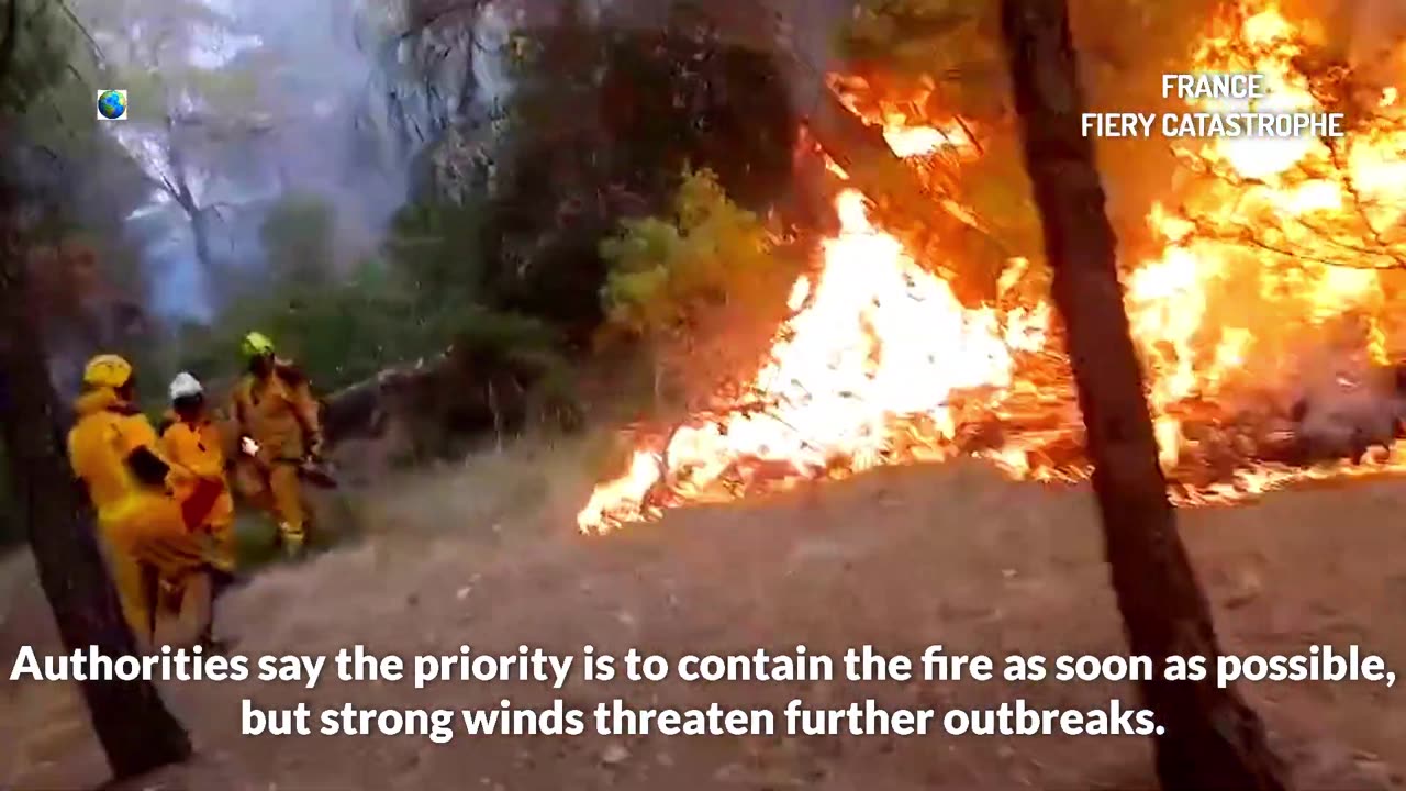 L'enfer du feu en France ! Une zone plus grande que Paris a brûlé.