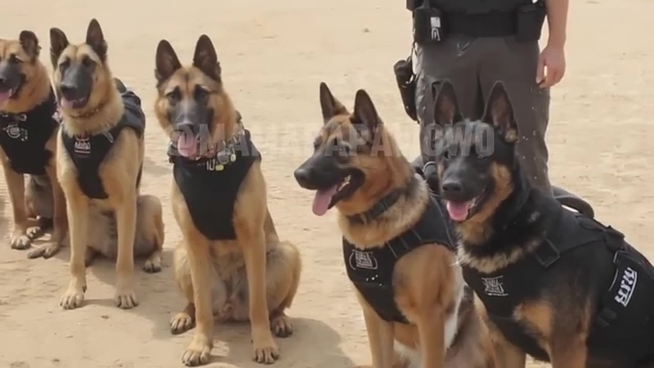 police trained dogs