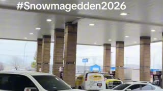 Only in Oklahoma: Gas Pump Pandemonium at OnCue! ⛽️❄️ #snowmageddon2026