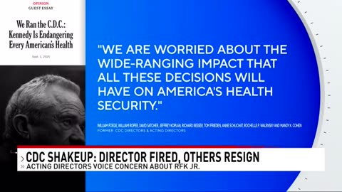CDC director fired and employees resign