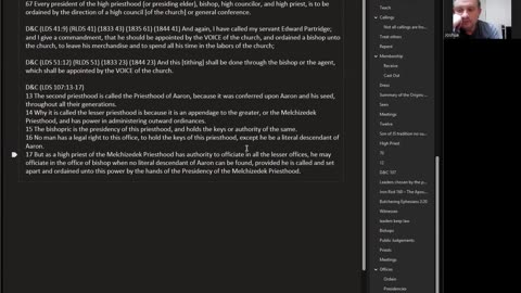 Scripture Study 2025-08-23 Aaronic Priesthood