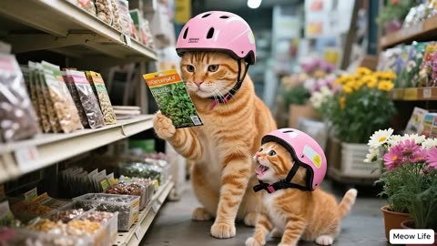 Ginger Kitten Wins Lottery, Shares Prize With Mama Cat