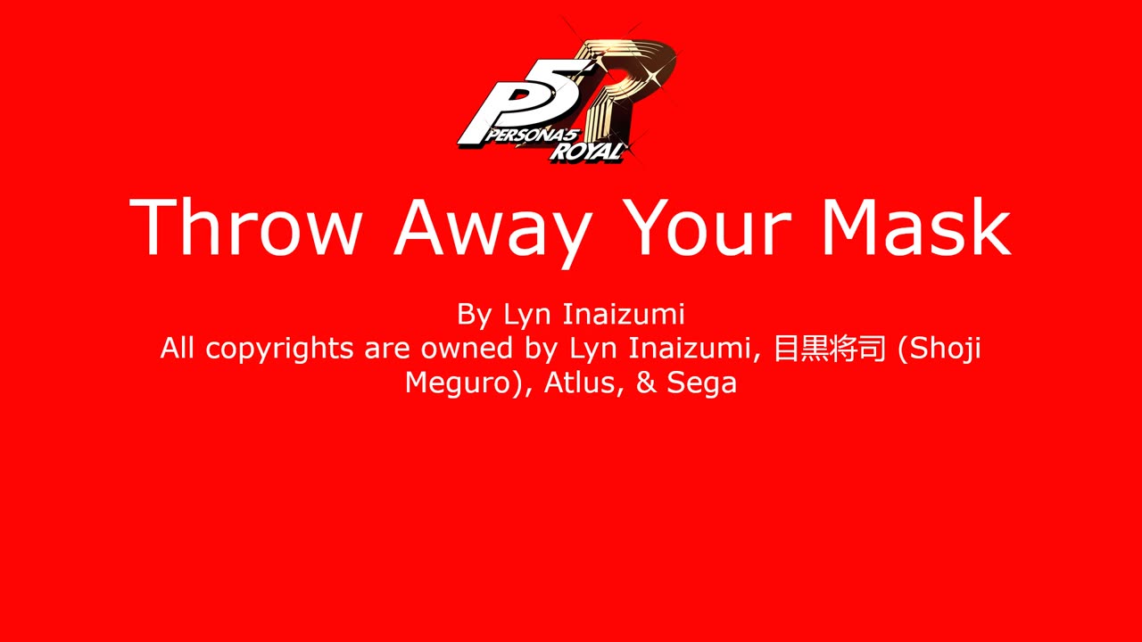 Throw Away Your Mask