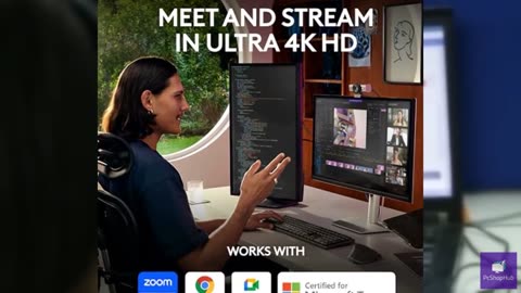 Logitech MX Brio Ultra HD 4K Collaboration and Streaming Webcam, 1080p at 60 FPS