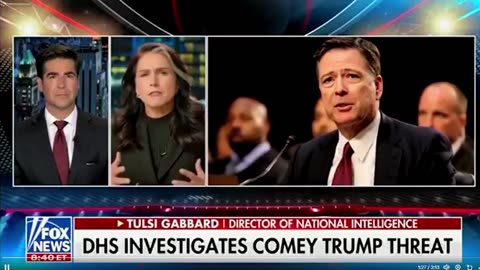 🚨Tulsi Gabbard, Giám đốc Tình báo Quốc gia cho biết Comey phải chịu trách nhiệm và bị bỏ tù.