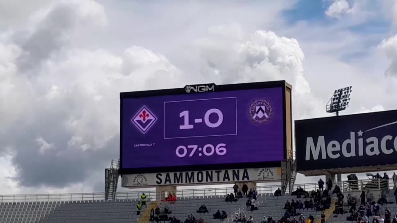 Fiorentina vs Udinese 2-0 (goal Gaetano Castrovilli)