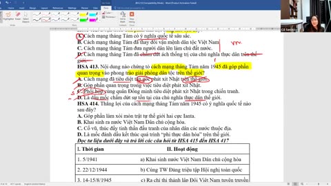 SỬ BUỔI 23: LUYỆN ĐỀ
