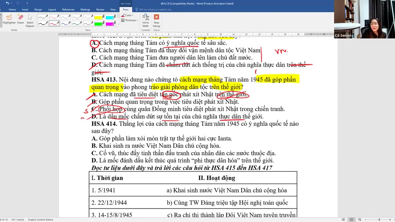 SỬ BUỔI 23: LUYỆN ĐỀ
