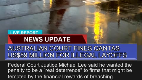Australian Court Fines Qantas Us59 Million for Il