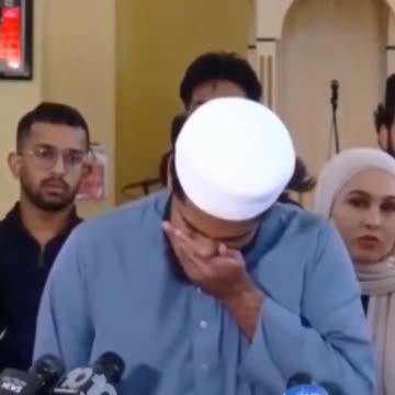 He cries like a baby because an American patriot ate a bacon sandwich outside a mosque in Florida.