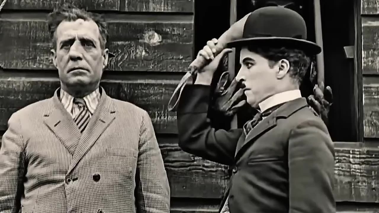 Charlie Chaplin pretended to be a moving animatronic.