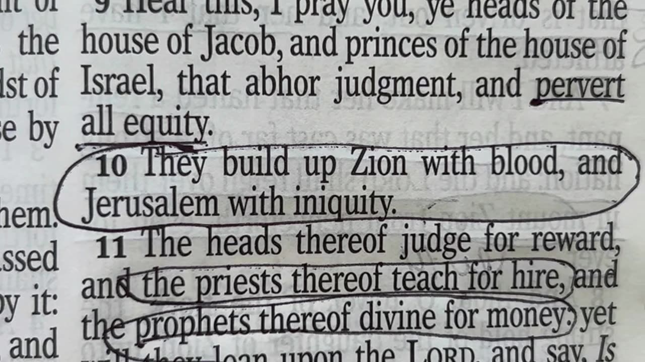 Day of the Lord, Micah 3-4 Part 1