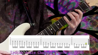 Lydian scale (chained 3 note pattern)