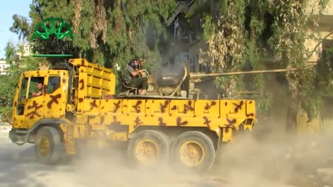 🚧🔥 Syria War | Opposition Forces Use AZP S-60 Technical Against Observation Post | RCF