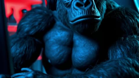 The Jungle Doesn’t Rush—Stillness Is Power 🌿🦍 | Lo-Fi Gorilla Wisdom #Shorts
