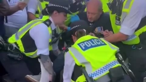 Un veterano e invalido della Royal Air Force è stato arrestato dalla polizia di Londra