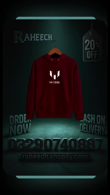 Messi Hoodie - GOAT Legacy Wear | Premium Quality | Free Shipping + COD Pakistan