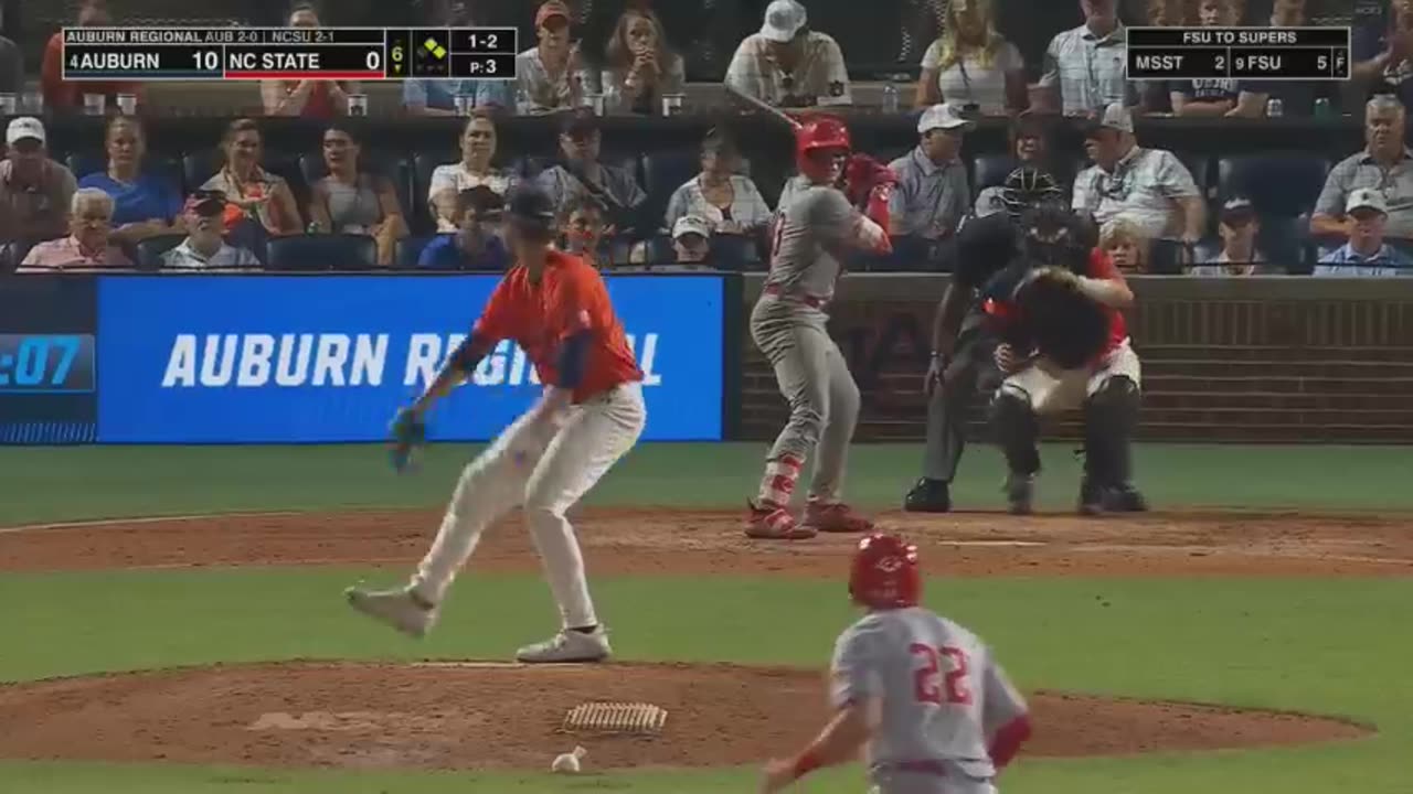 US Sports Baseball Feat. #4 Auburn vs NC State Regional Final 2025