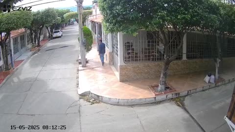 momento exacto en que fue captado el presunto asesino de María José Estupiñán