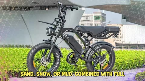 Deren V20 Pro Electric Bike 20 Inches Fat Tire Electric Bikes Full Suspension Fat Tire Ebike