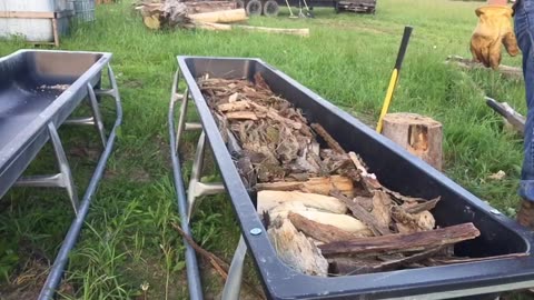 Little Tractor Time, and A Use for Rotting Wood