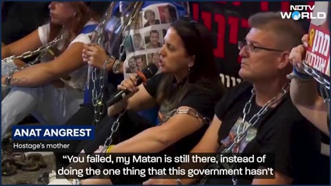 Israel's Security Cabinet Approves Gaza Control Plan, Hostages' Families Chain Themselves In Protest