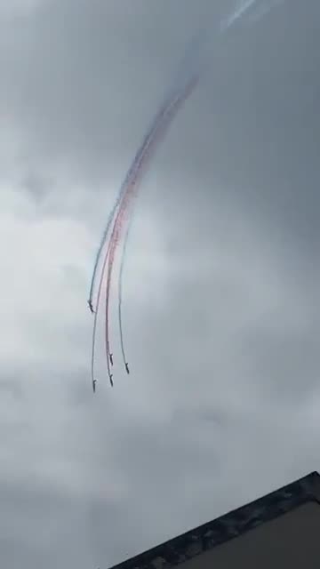 France.. Two military aircraft collided in an air force parade