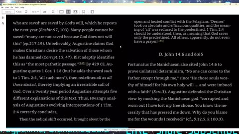 Reviewing "The foundation of Augustinian-Calvinism" by Ken Wilson - Part Four
