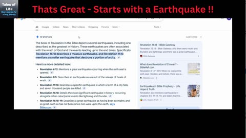Thats Great - Starts with a Earthquake !!