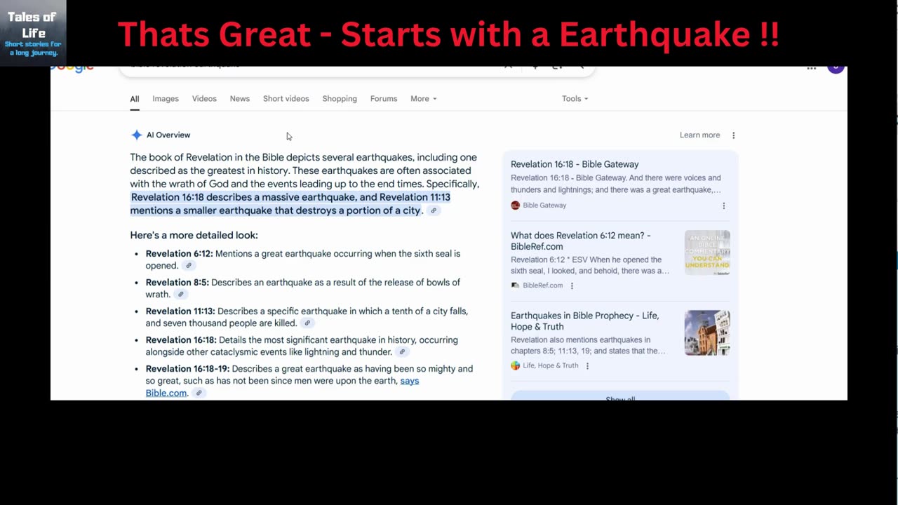 Thats Great - Starts with a Earthquake !!