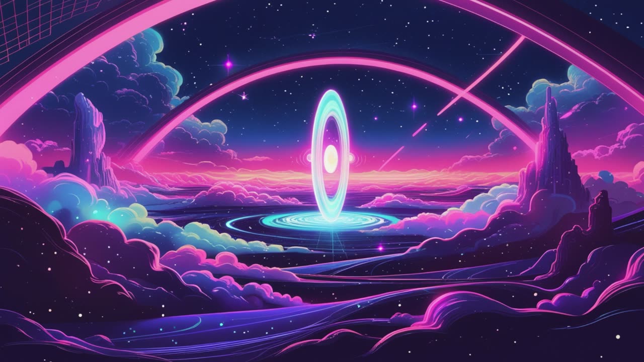Magnetic Galactic Echo | Retro Synthwave Music 🎶 (No Copyright)