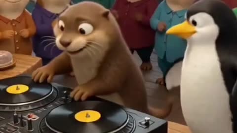 DJ Otter and his friends