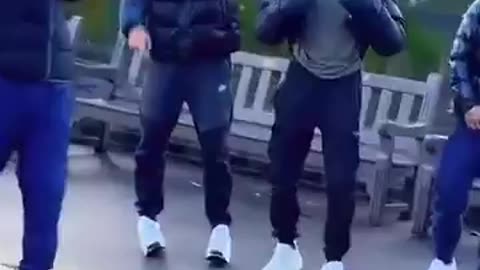 Illegal migrants in Scotland make gun gestures in public