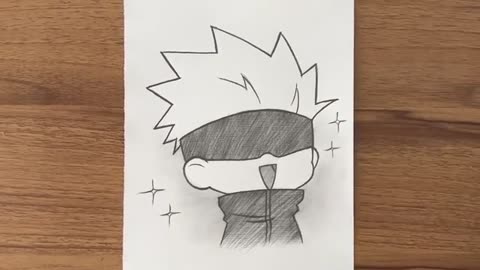 Incredible: How to draw kid Gojo Satoru | Easy Gojo drawing for beginners | Best