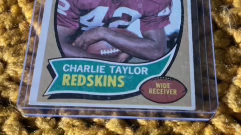Redskins Football Card , Charlie Taylor