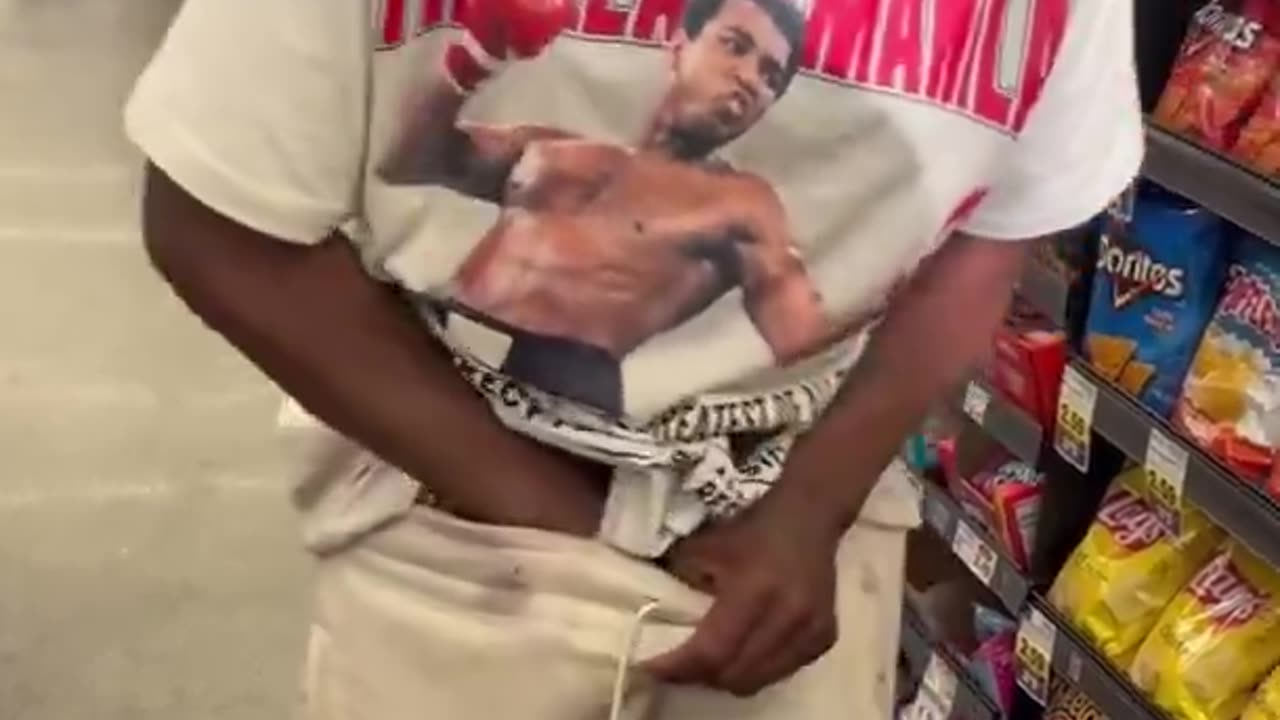 How did he fit all that in his pants?