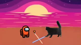 Cat Rico Nuro Knight vs Impostor Among Us
