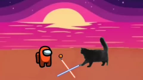 Cat Rico Nuro Knight vs Impostor Among Us